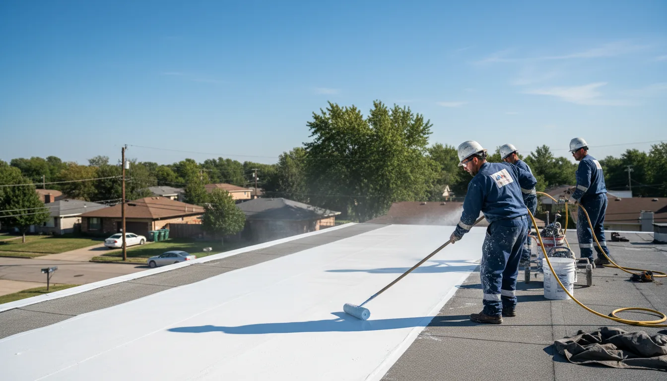 Commercial roof coating in Loranger, LA near me